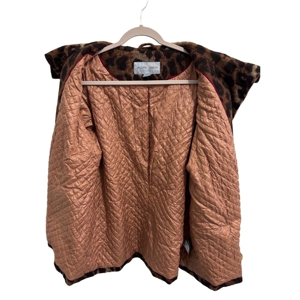 Jaclyn Smith Leopard Print Coat Women's XL – Retro Chic Statement Jacket - Picture 6 of 9